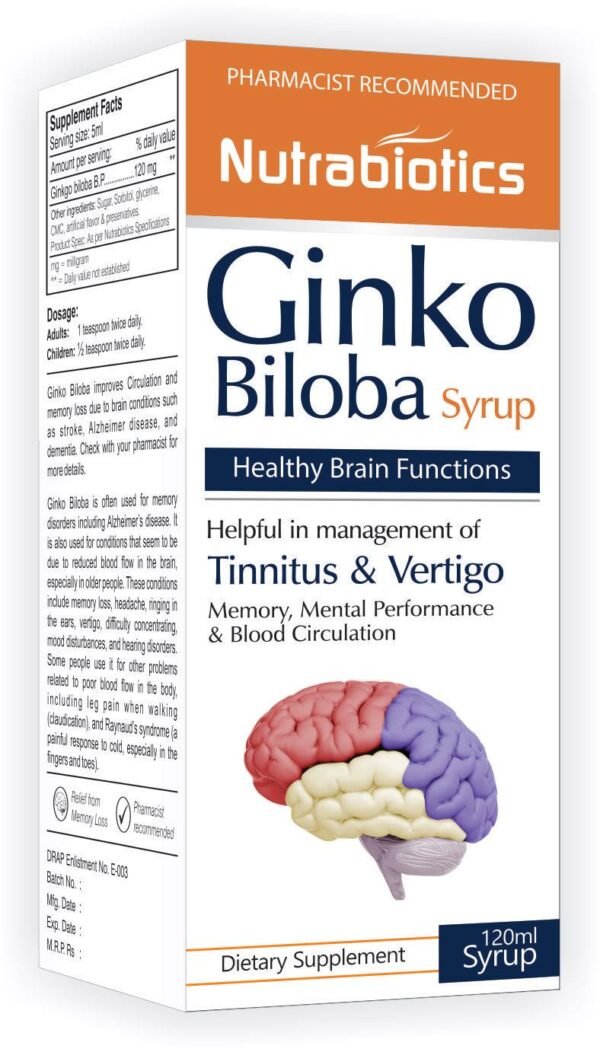 Ginko Biloba Syrup  | Helpful in management of Tinnitus & Vertigo - Image 2